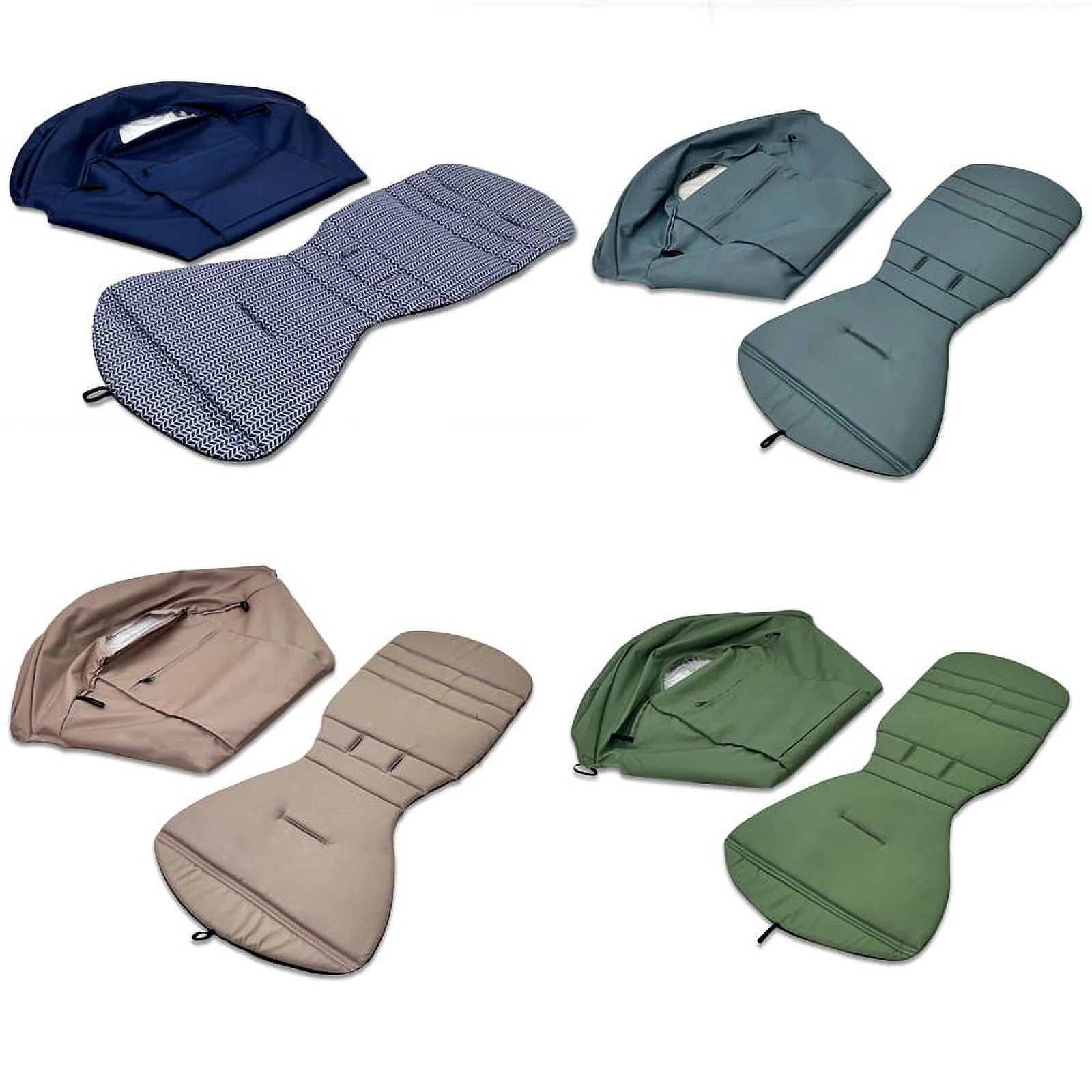 175 Degrees Stroller Hood & Mattress for  Yoyo2 Yoya Baby Stroller Accessories with Back Zipper Pocket Cushion for Yoyo