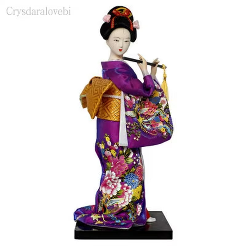 25Cm Statuette Ethnic Japanese Geisha Dolls Kimono Dolls Belle Girl Lady Collection Home Decoration Miniature Figurines