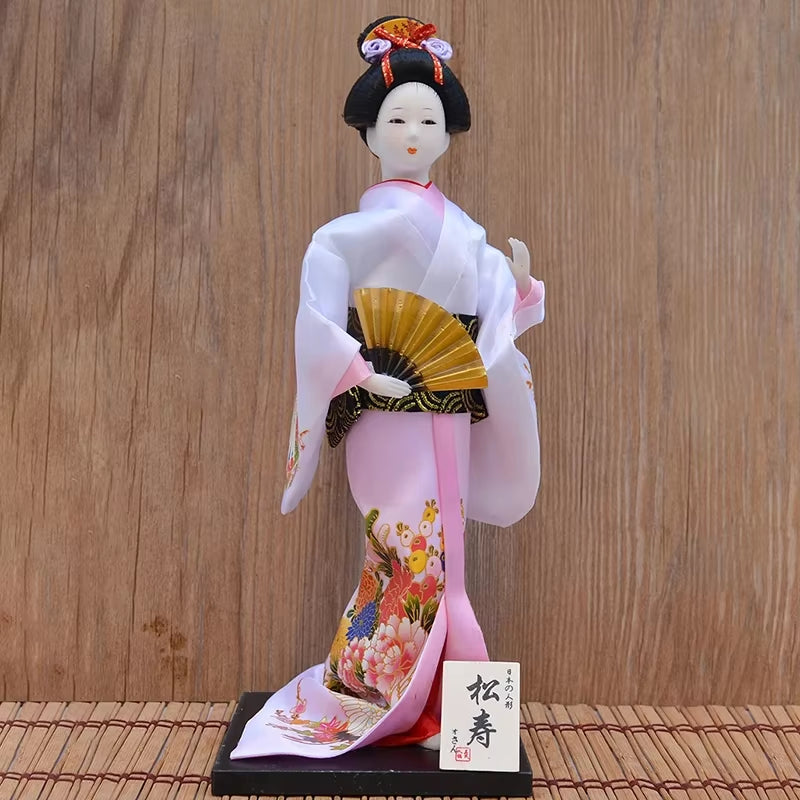 30Cm Traditional Japanese Geisha Figurines Statues Japanese Kimonos Dolls Ornaments Home Restaurant Desktop Decoration Gifts