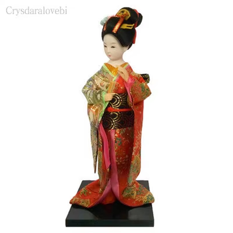 25Cm Statuette Ethnic Japanese Geisha Dolls Kimono Dolls Belle Girl Lady Collection Home Decoration Miniature Figurines