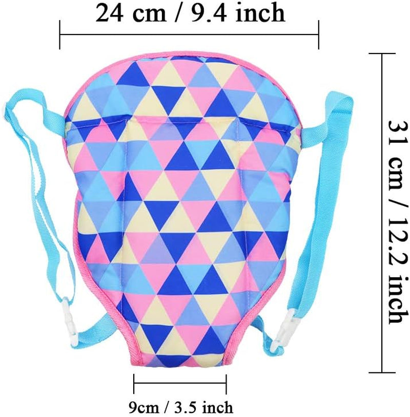 Baby Doll Carrier Doll Backpack Carrier for American Dolls 15 Inch to 18 Inch Dolls