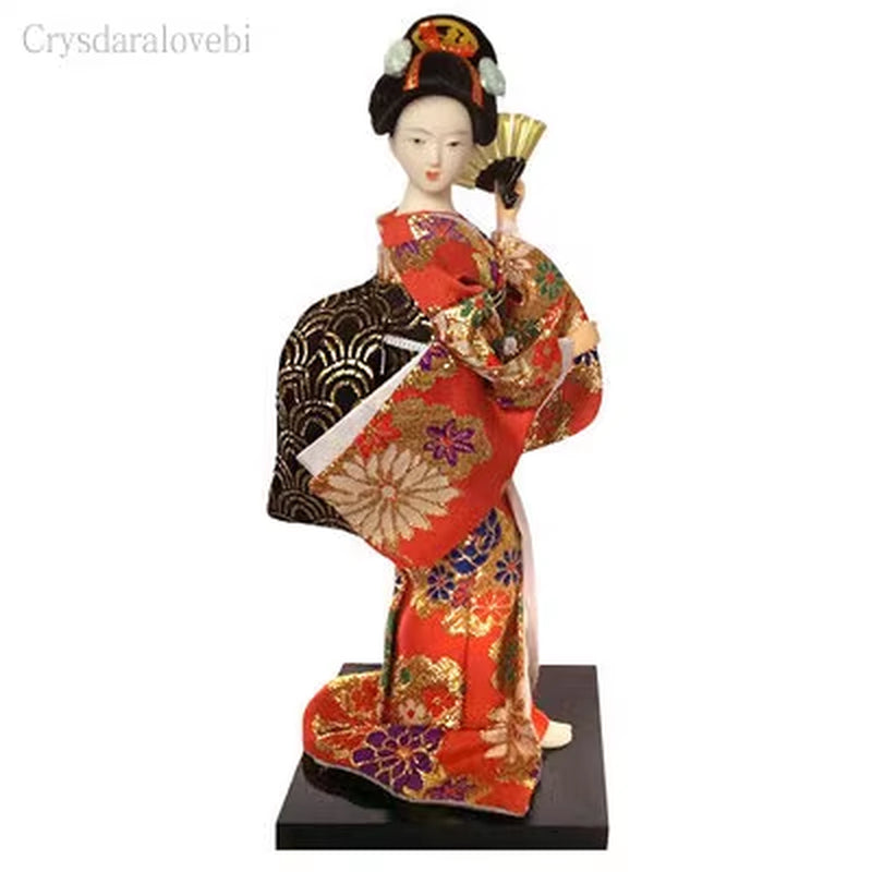 25Cm Statuette Ethnic Japanese Geisha Dolls Kimono Dolls Belle Girl Lady Collection Home Decoration Miniature Figurines