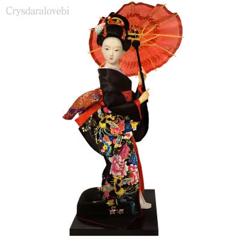 25Cm Statuette Ethnic Japanese Geisha Dolls Kimono Dolls Belle Girl Lady Collection Home Decoration Miniature Figurines