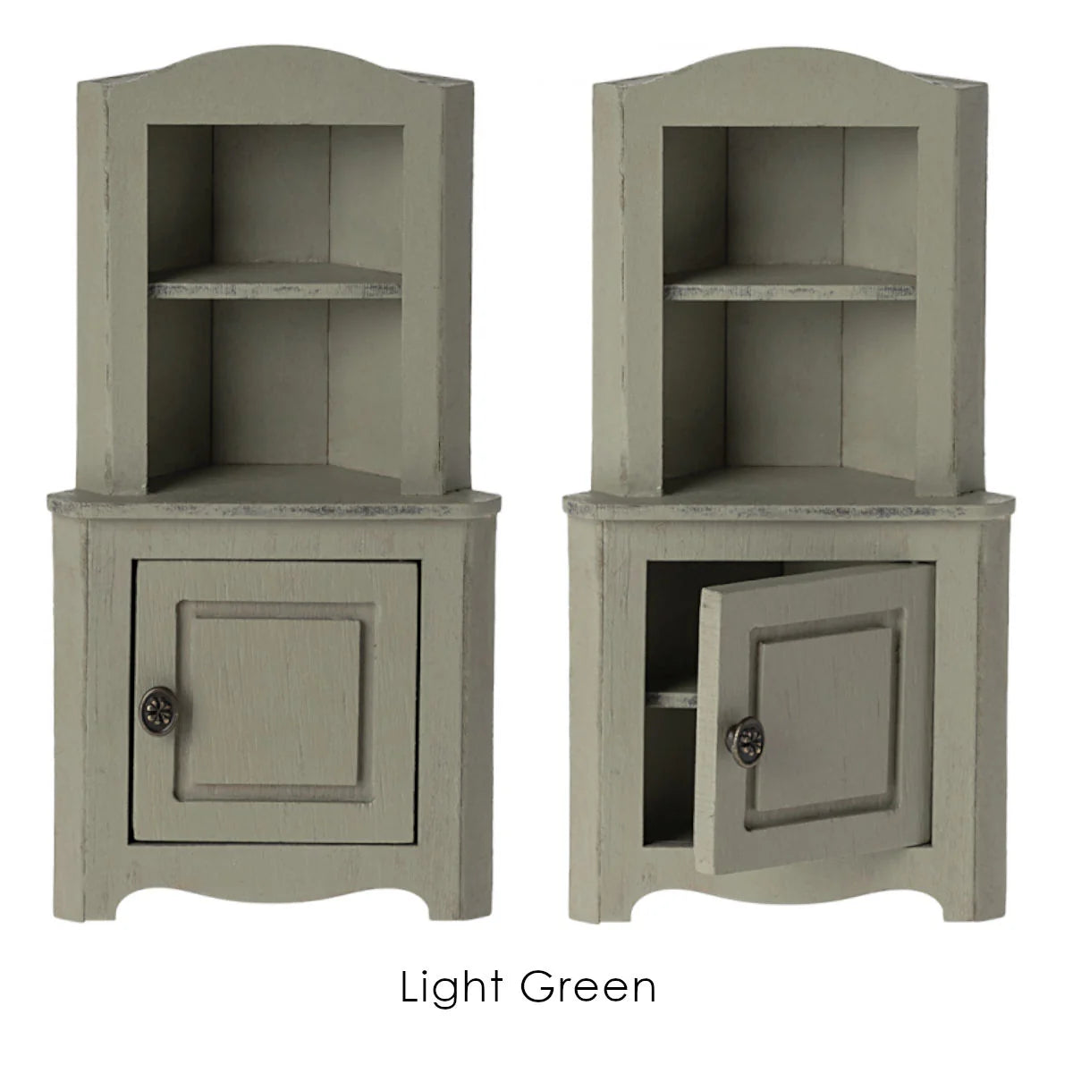 Dollhouse Corner Cabinet, Mouse Size