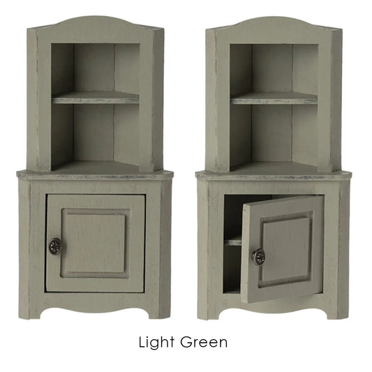 Dollhouse Corner Cabinet, Mouse Size