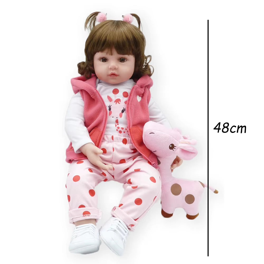 Lifelike Baby Dolls 3D Skin Rebirth Dolls Soft Body Real Life Baby Dolls with Visible Veins for Kids for Collection
