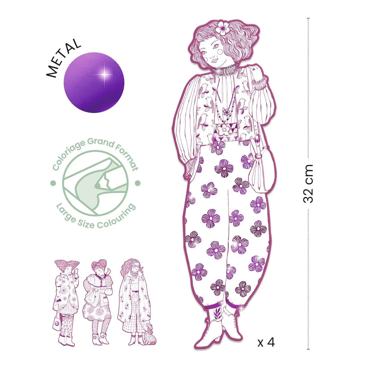Demoiselle Coloring Paper Dolls
