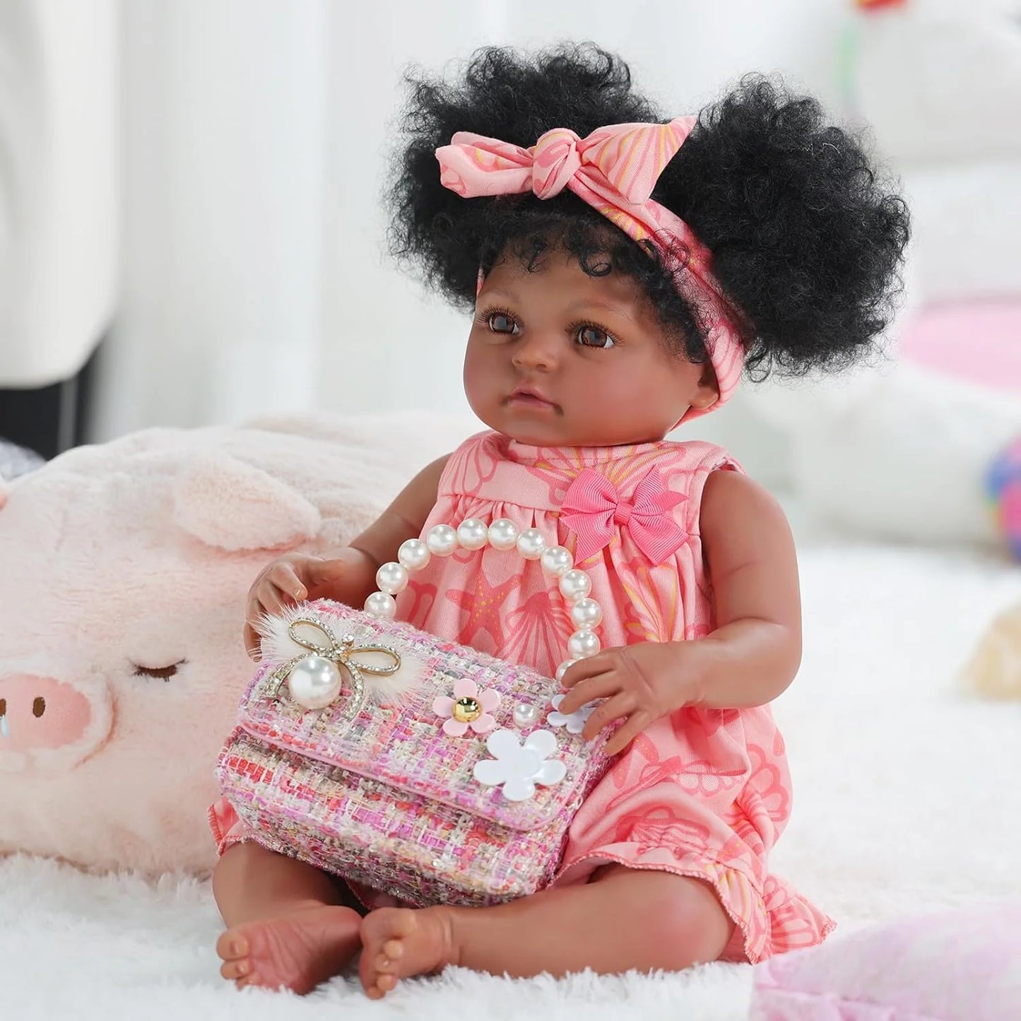 Lifelike Reborn Baby Dolls 20 Inch Newborn Baby Dolls Adorable Playful Real Life Baby Dolls with Gift Box for Kids Age 3+