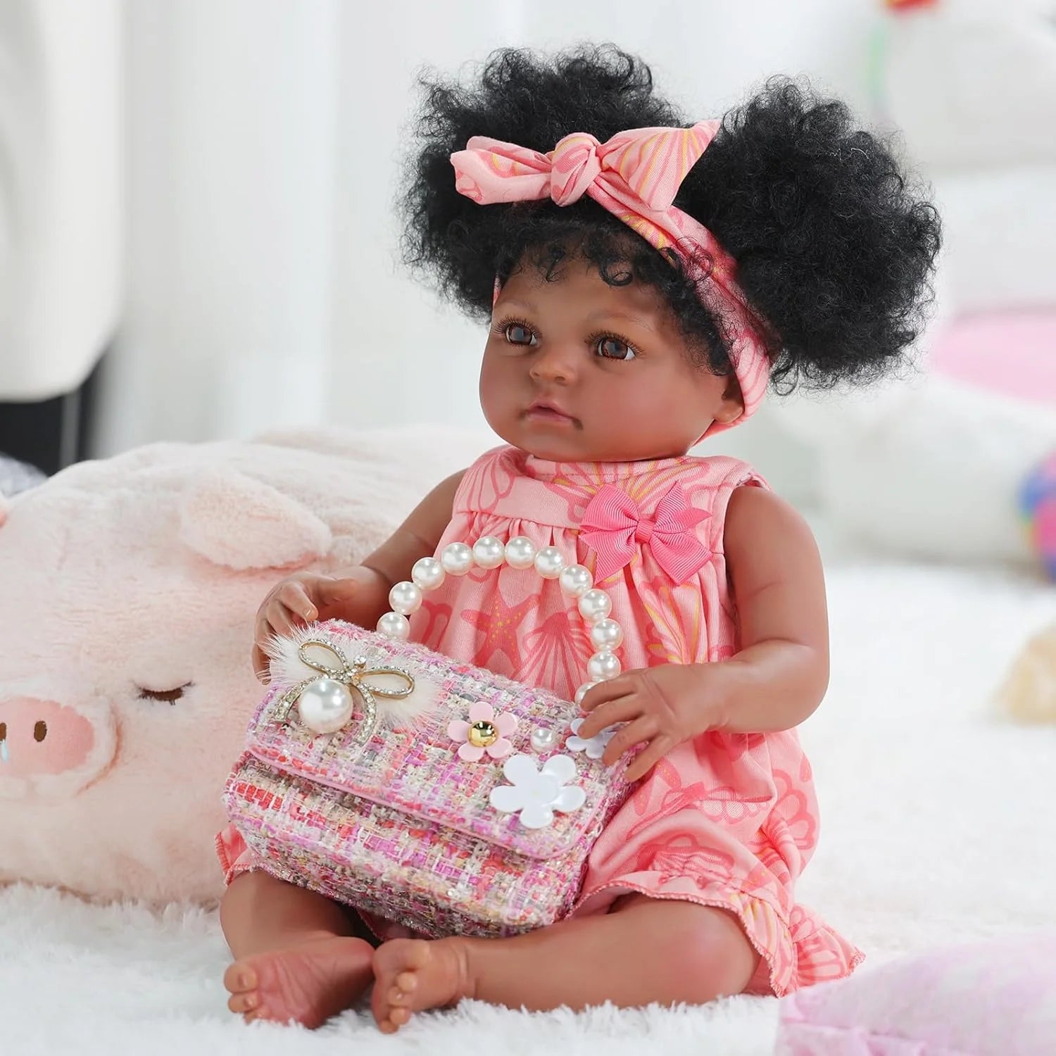 Lifelike Reborn Baby Dolls 20 Inch Newborn Baby Dolls Adorable Playful Real Life Baby Dolls with Gift Box for Kids Age 3+