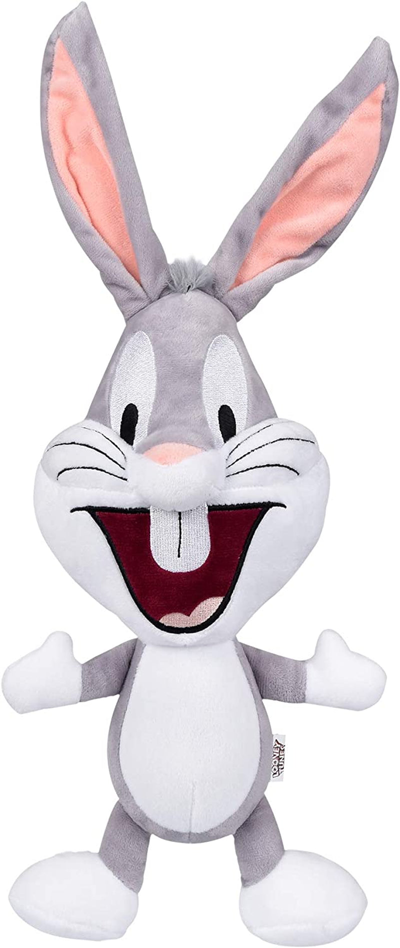 Bugs Bunny Big Head Plush, Medium 9-Inch Stuffed Animal for All Dogs | Officially Licensed Warner Bros Dog Toy