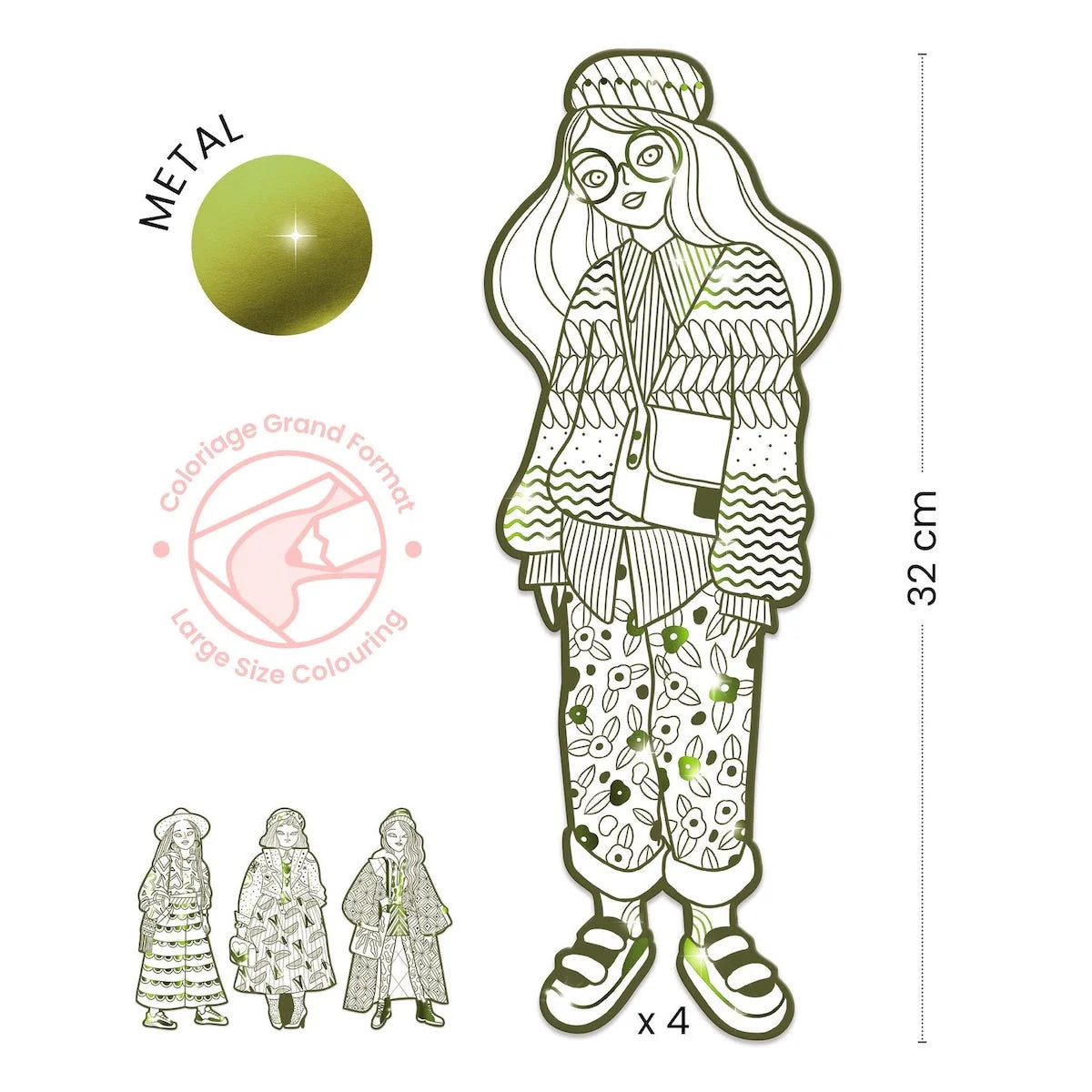 Demoiselle Coloring Paper Dolls