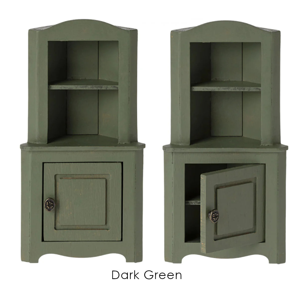 Dollhouse Corner Cabinet, Mouse Size