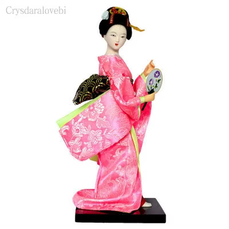 25Cm Statuette Ethnic Japanese Geisha Dolls Kimono Dolls Belle Girl Lady Collection Home Decoration Miniature Figurines