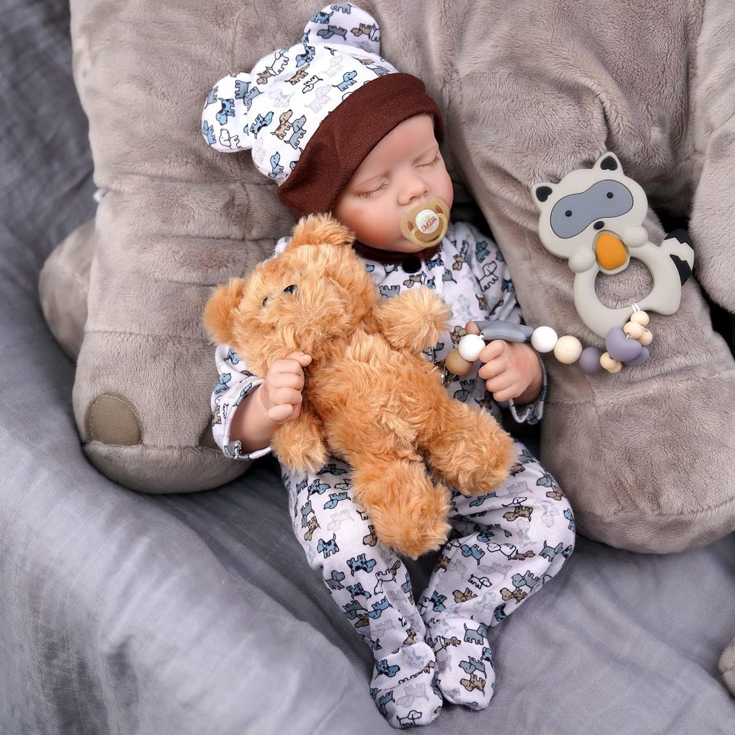 Realistic-Newborn Baby Dolls, 17 Inch Lifelike Reborn Baby Dolls Real Life Baby Dolls with Toy Accessories & Gift Box for Kids 3+ or Reborners Collection