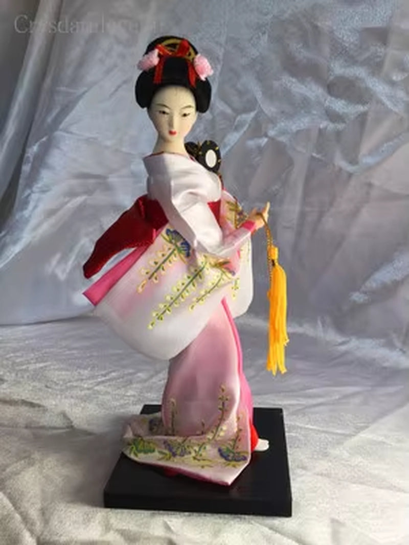 25Cm Statuette Ethnic Japanese Geisha Dolls Kimono Dolls Belle Girl Lady Collection Home Decoration Miniature Figurines