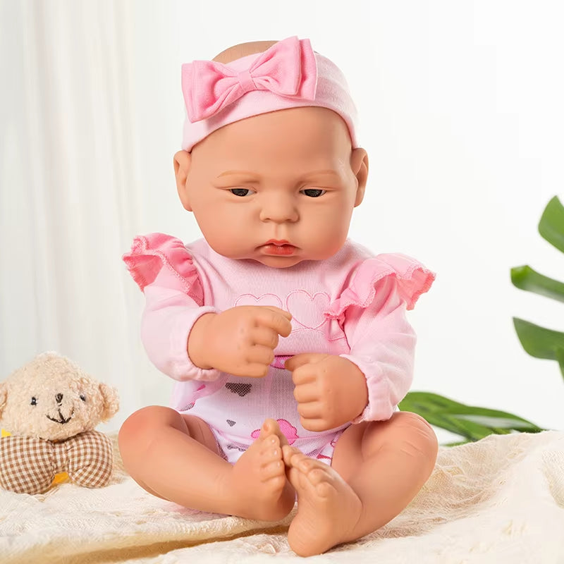 17Inch 45Cm Reborn Dolls Baby Dolls Toys Girl Lifelike Reborn Dolls Full Body Silicone Girl Doll Bebe Doll Toys Christmas Gifts