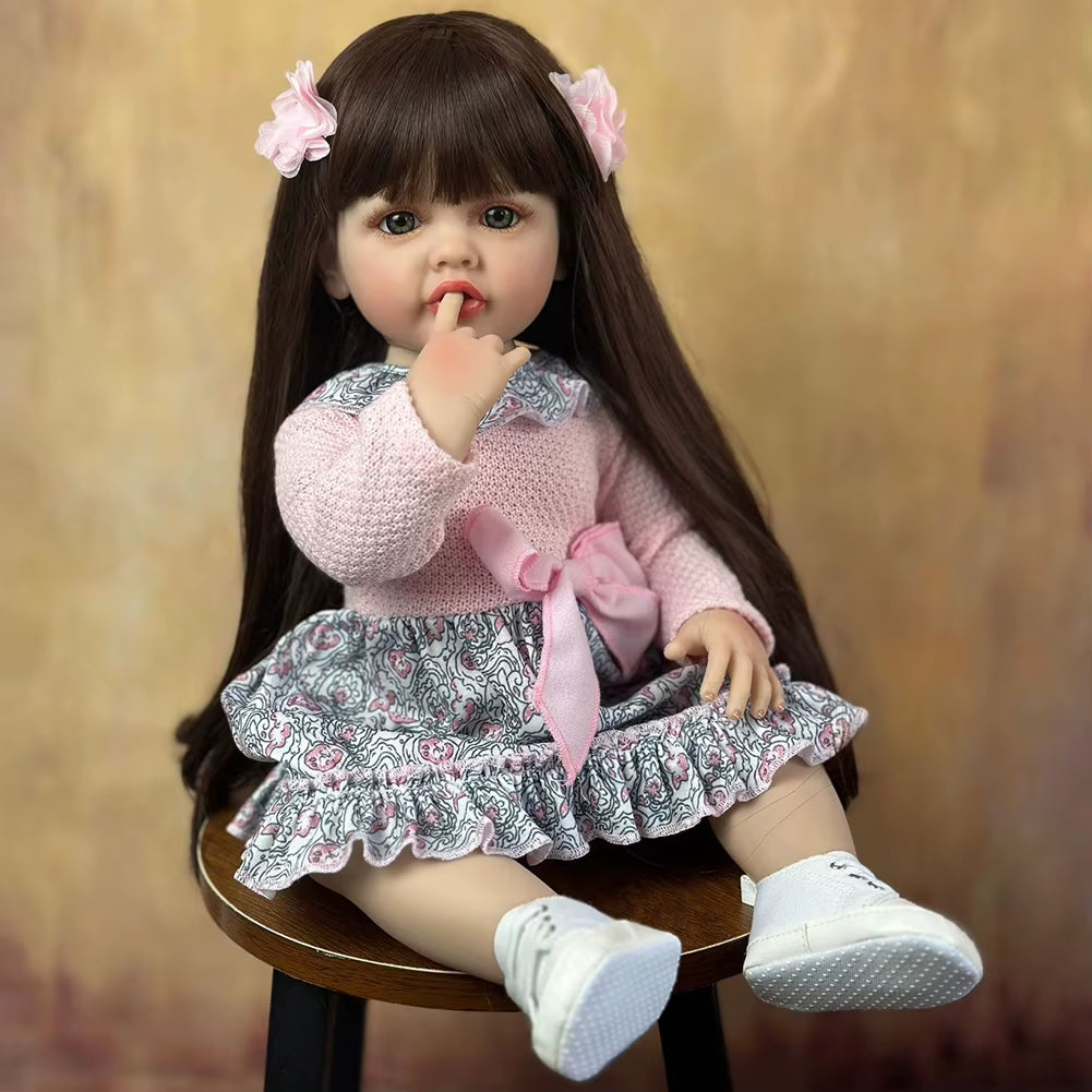 Lifelike Baby Dolls 3D Skin Rebirth Dolls Soft Body Real Life Baby Dolls with Visible Veins for Kids for Collection