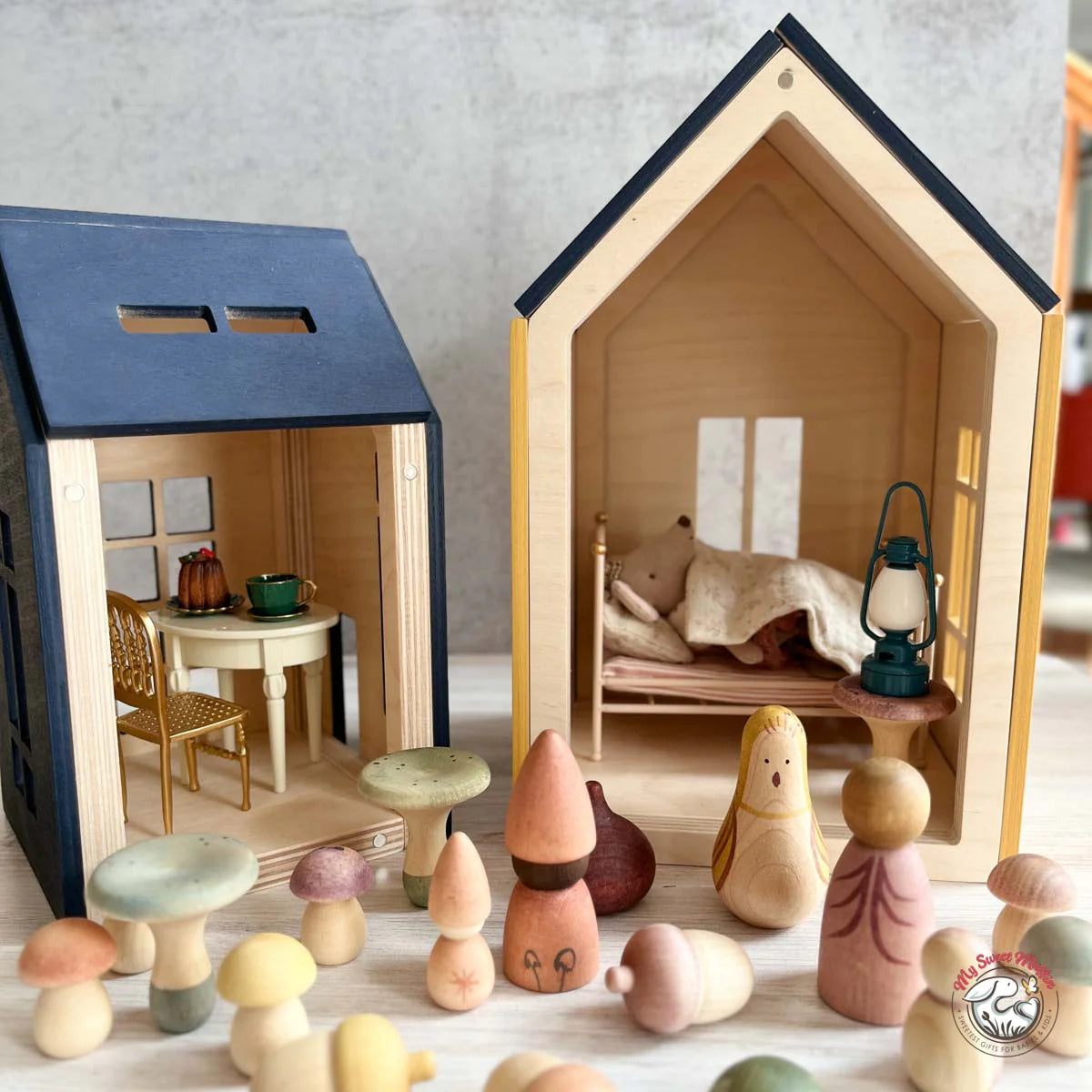 Magnetic Wooden Doll House, Large