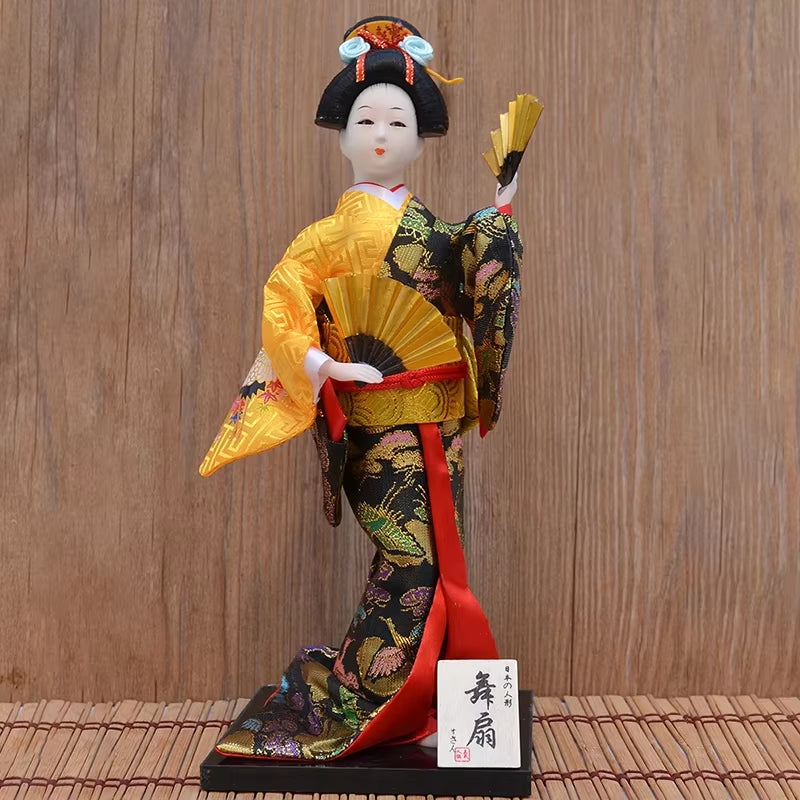 30Cm Traditional Japanese Geisha Figurines Statues Japanese Kimonos Dolls Ornaments Home Restaurant Desktop Decoration Gifts