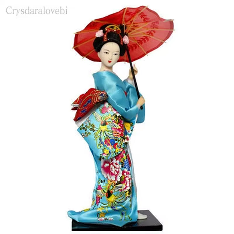 25Cm Statuette Ethnic Japanese Geisha Dolls Kimono Dolls Belle Girl Lady Collection Home Decoration Miniature Figurines
