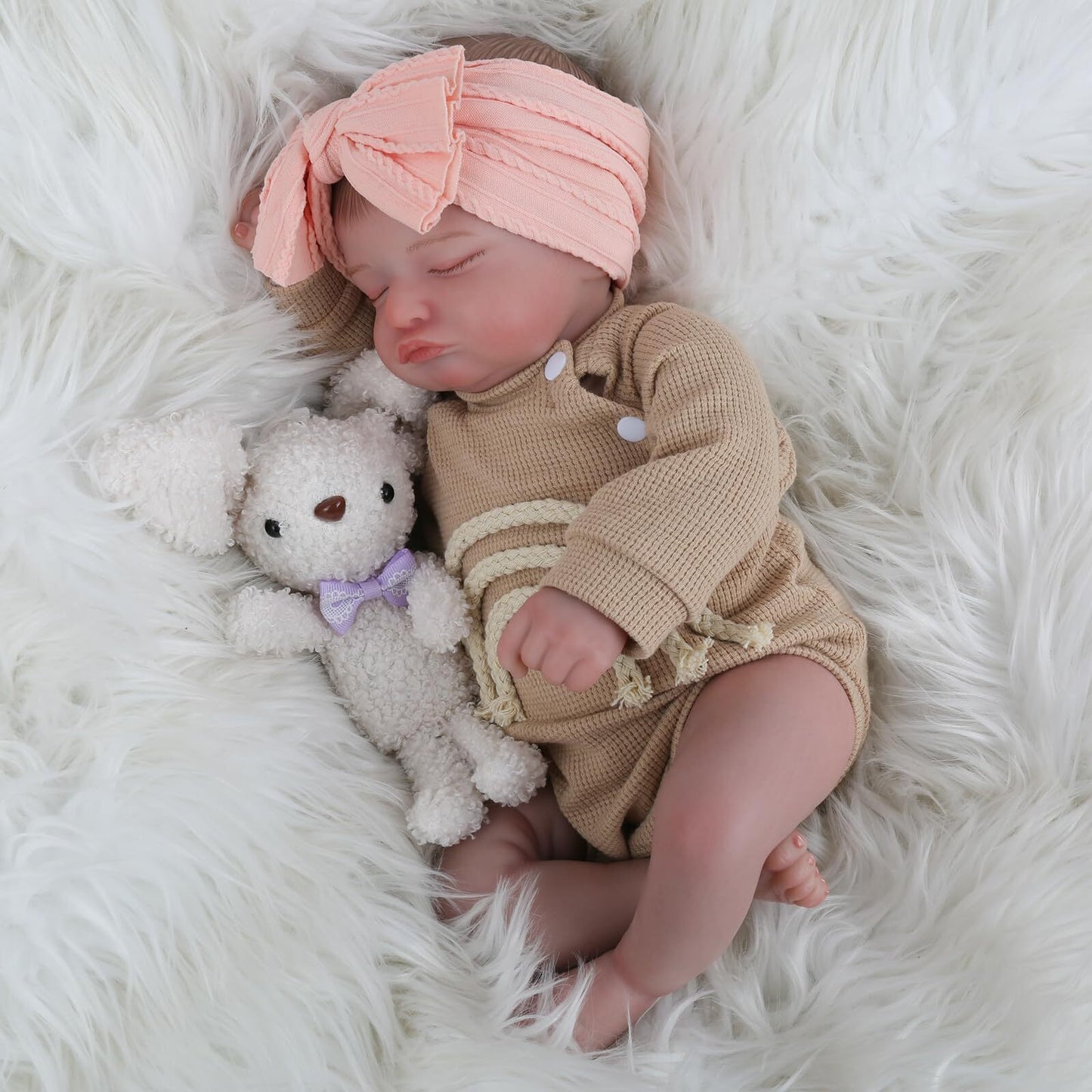 KSBD Lifelike Reborn Baby Dolls-20 Inch Sleeping Realistic Newborn Baby Dolls