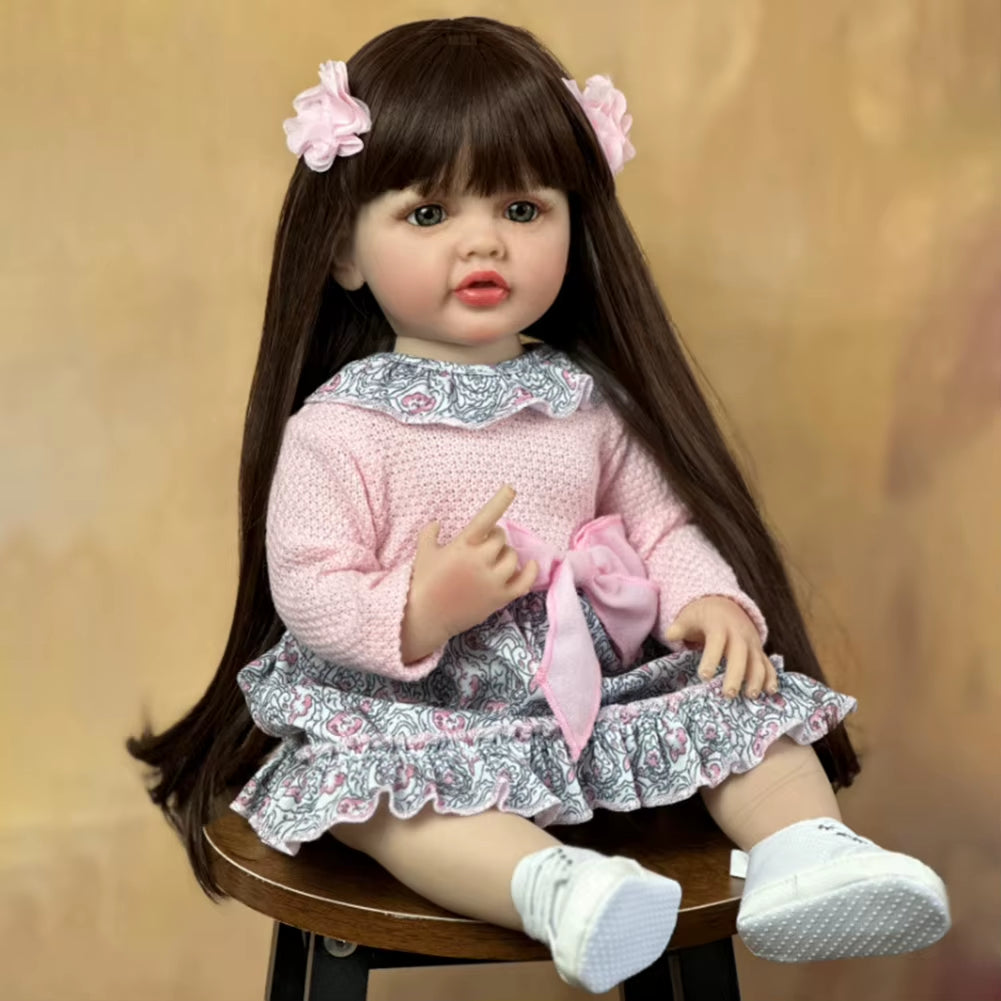 Lifelike Baby Dolls 3D Skin Rebirth Dolls Soft Body Real Life Baby Dolls with Visible Veins for Kids for Collection