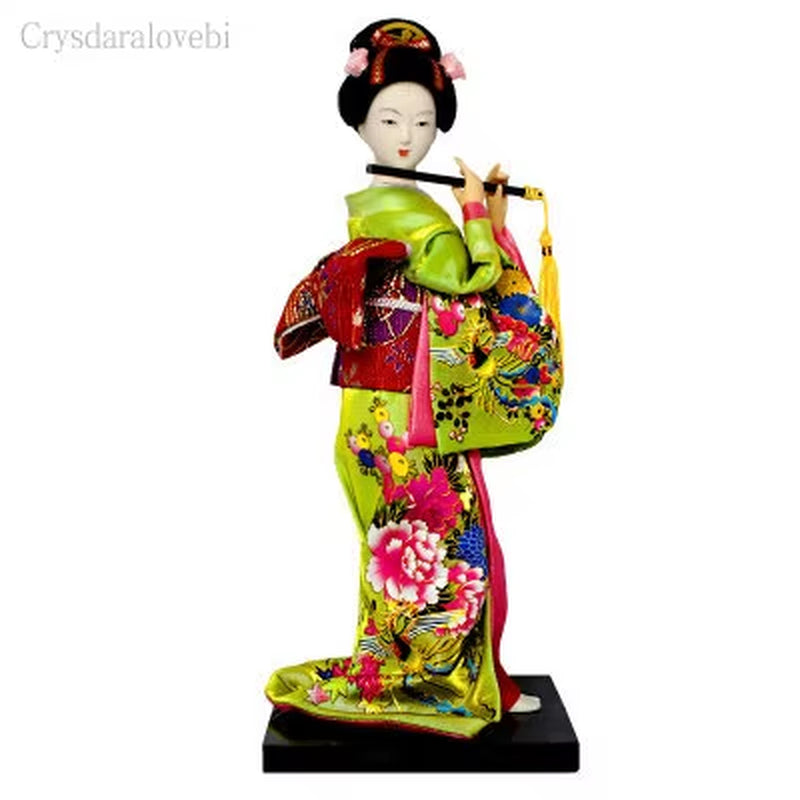 25Cm Statuette Ethnic Japanese Geisha Dolls Kimono Dolls Belle Girl Lady Collection Home Decoration Miniature Figurines