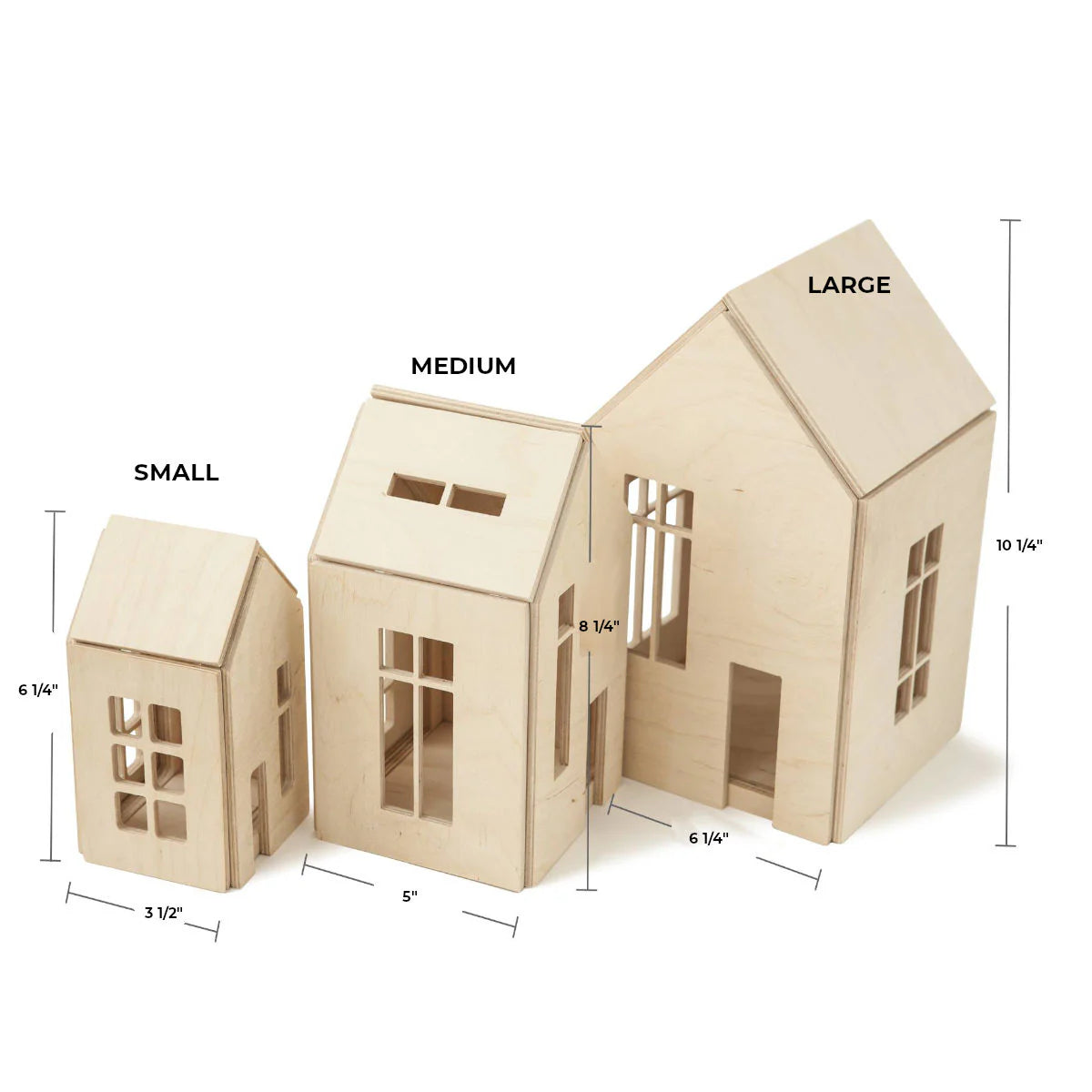 Magnetic Wooden Doll House, Large