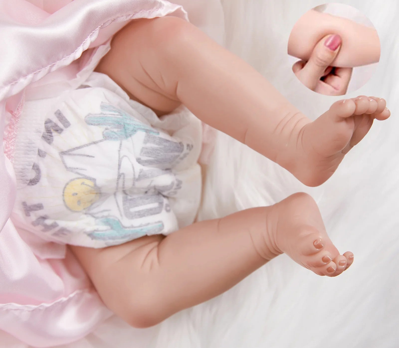 Reborn Baby Boy Dolls, Realistic Newborn Baby Dolls with Soft Vinyl Silicone Full Body, 18" Lifelike Baby Dolls for 3+ Year Old Kids