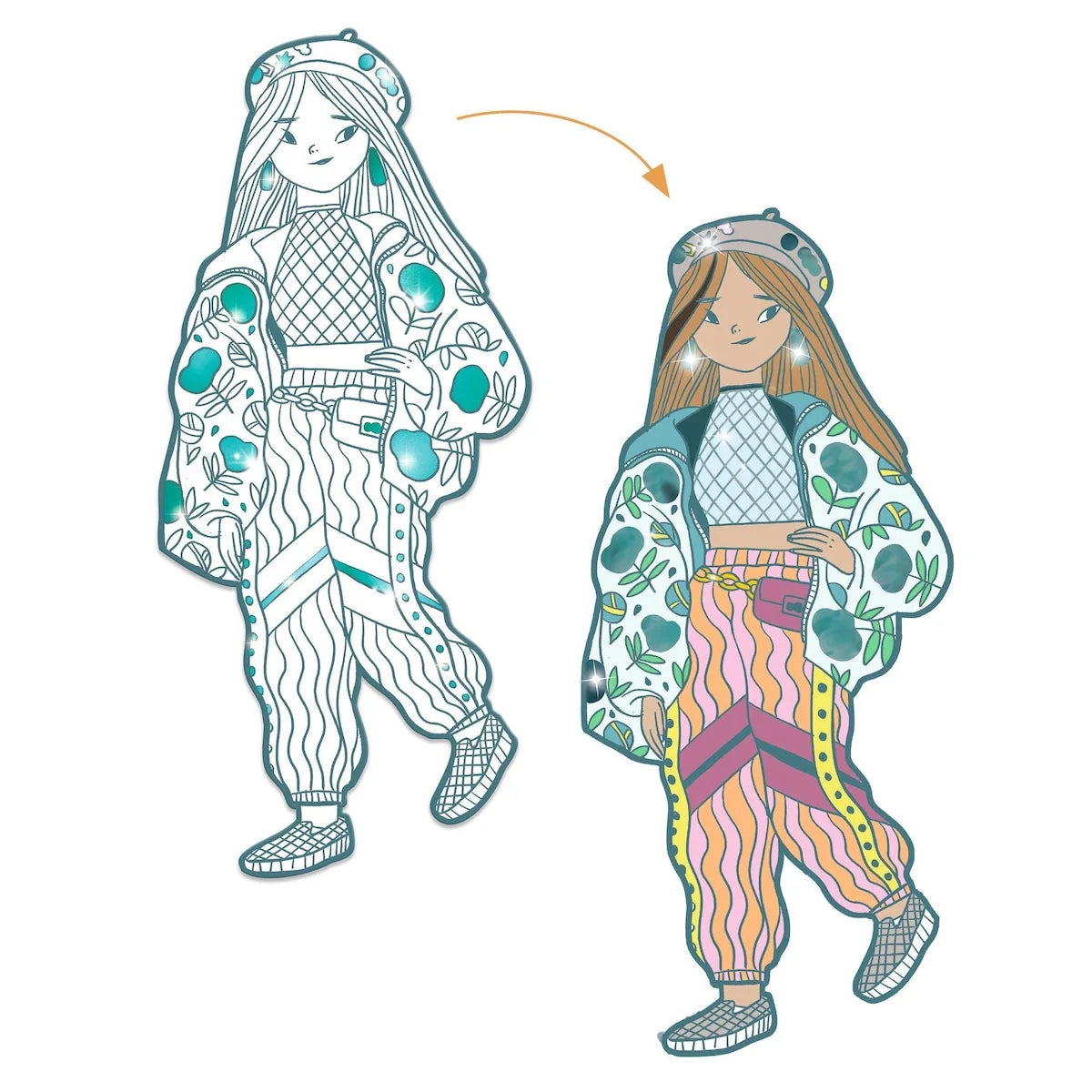 Demoiselle Coloring Paper Dolls