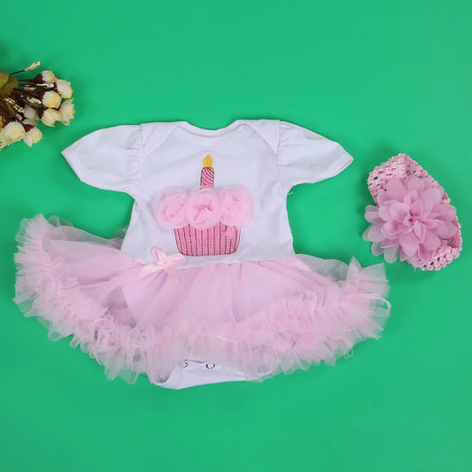 Lovely Lace Dress Hat Suit Clothes for 20"-22" Baby Girl Doll Outfit FT