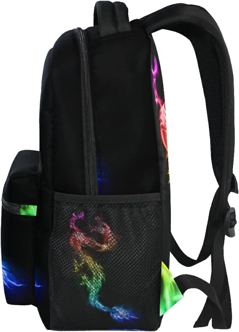 Dragon Backpack for Kids Boys Girls, Rainbow Galaxy Monster Backpacks School Bookbag Book Bag Rucksack Daypack Shoulder Bag