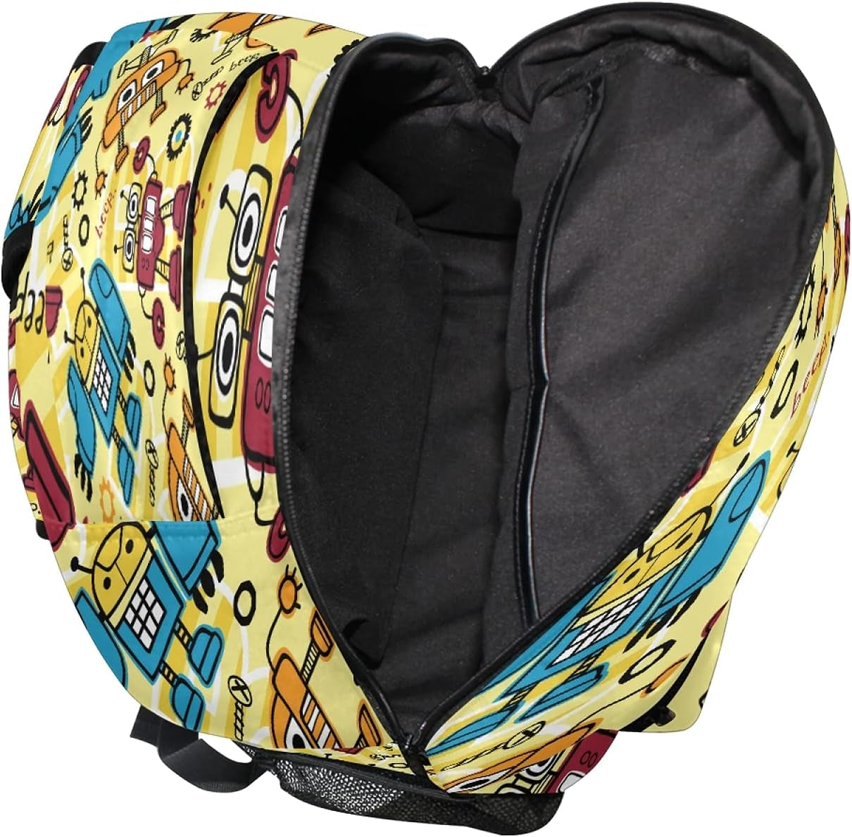 Backpack for Boys Girls, Cartoon Robots Backpacks School Bookbag for Preschool, Kindergarten, Elementary with Adjustable Padded Straps