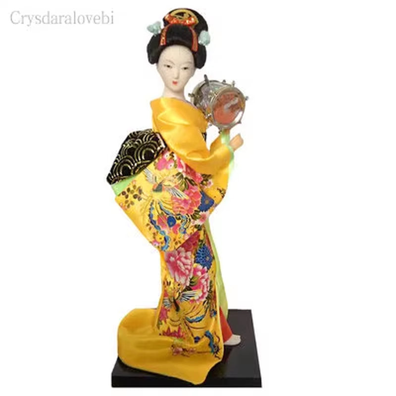 25Cm Statuette Ethnic Japanese Geisha Dolls Kimono Dolls Belle Girl Lady Collection Home Decoration Miniature Figurines