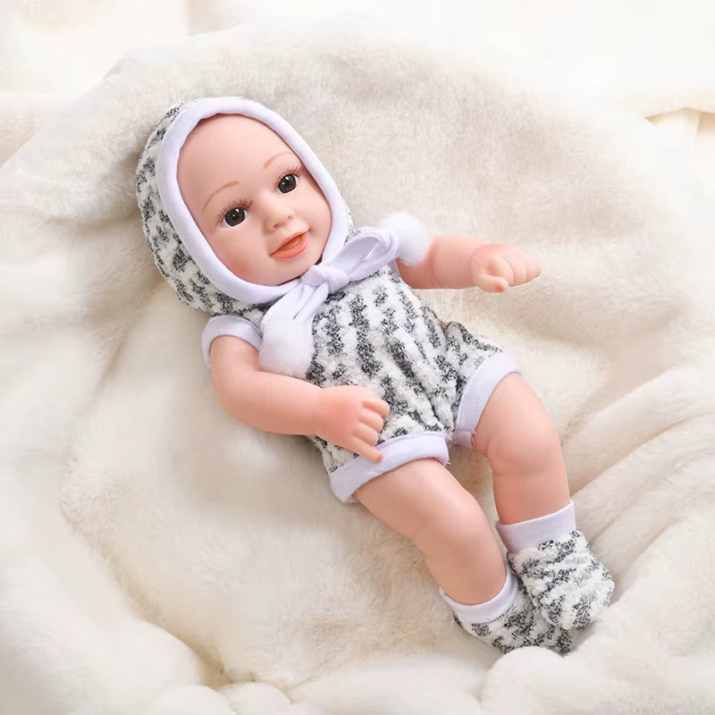 30Cm Reborn Baby Dolls Realistic Dolls Toys Girl Real Lifelike Baby Dolls Reborn Full Body Silicone Baby Doll Christmas Gifts