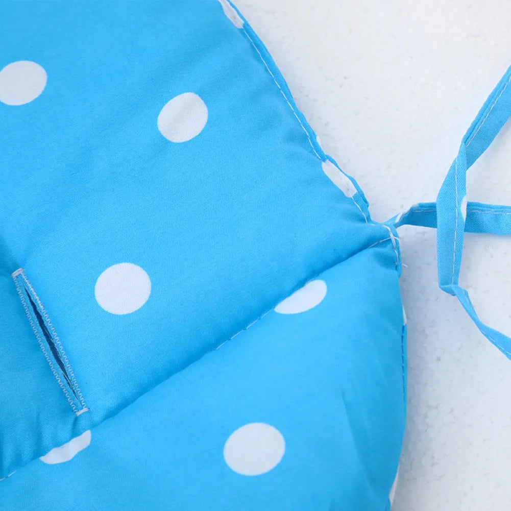 Double-Sided Dot Print Baby Carriage Stroller Seat Cushion Dining Chair Pad Mat