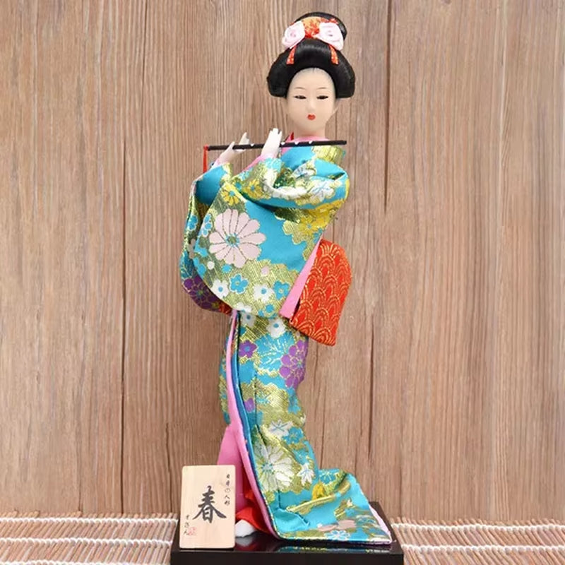 30Cm Traditional Japanese Geisha Figurines Statues Japanese Kimonos Dolls Ornaments Home Restaurant Desktop Decoration Gifts