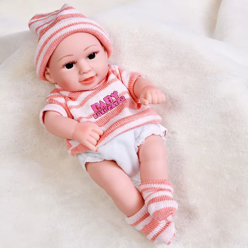 30Cm Reborn Baby Dolls Realistic Dolls Toys Girl Real Lifelike Baby Dolls Reborn Full Body Silicone Baby Doll Christmas Gifts