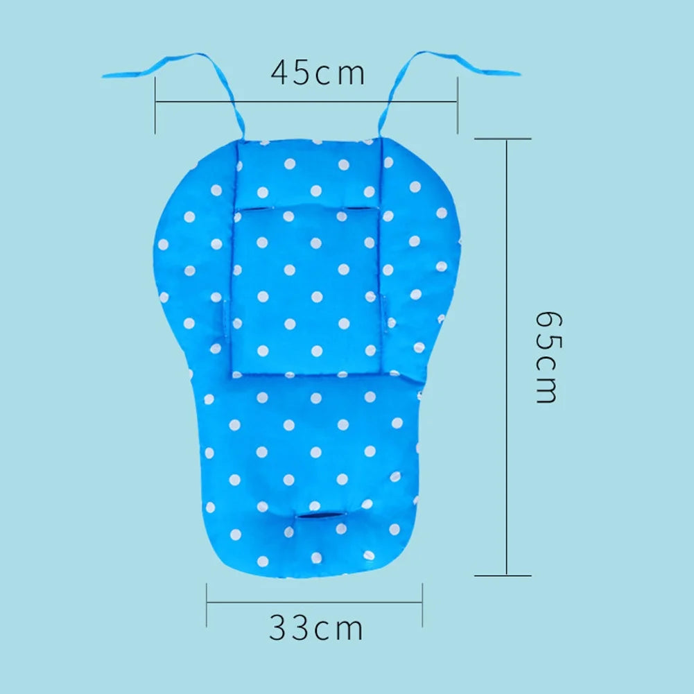 Double-Sided Dot Print Baby Carriage Stroller Seat Cushion Dining Chair Pad Mat