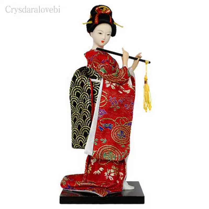 25Cm Statuette Ethnic Japanese Geisha Dolls Kimono Dolls Belle Girl Lady Collection Home Decoration Miniature Figurines