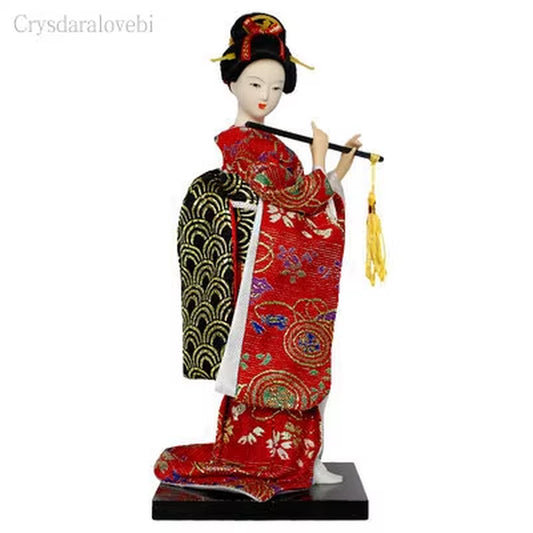 25Cm Statuette Ethnic Japanese Geisha Dolls Kimono Dolls Belle Girl Lady Collection Home Decoration Miniature Figurines