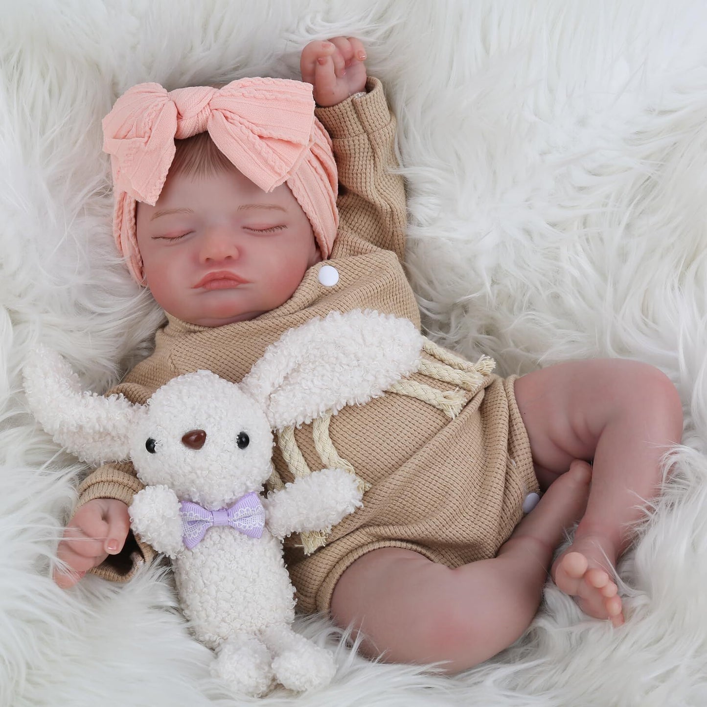 KSBD Lifelike Reborn Baby Dolls-20 Inch Sleeping Realistic Newborn Baby Dolls