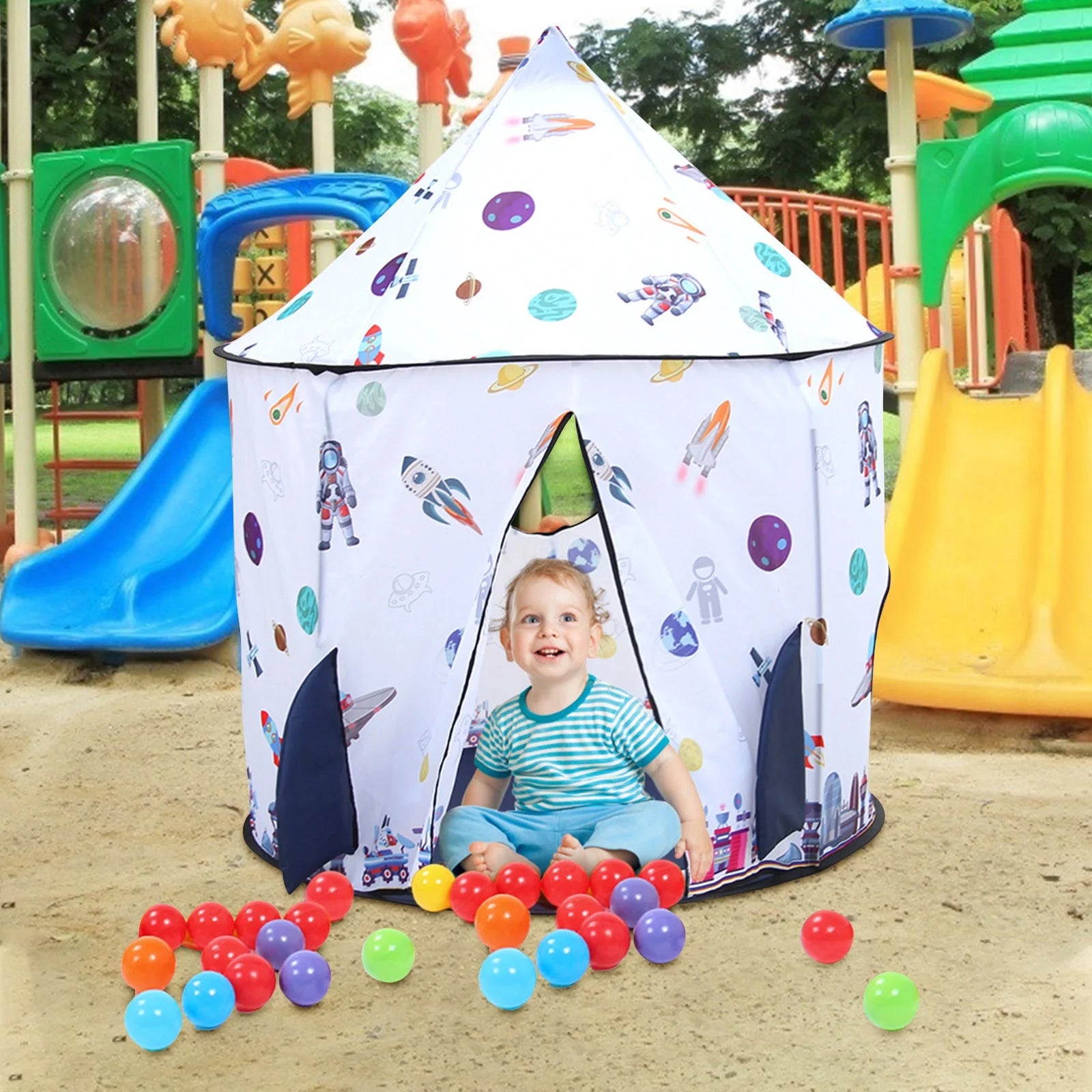 Children'S Tent Indoor Play House Space Indoor Baby Rocket Tent