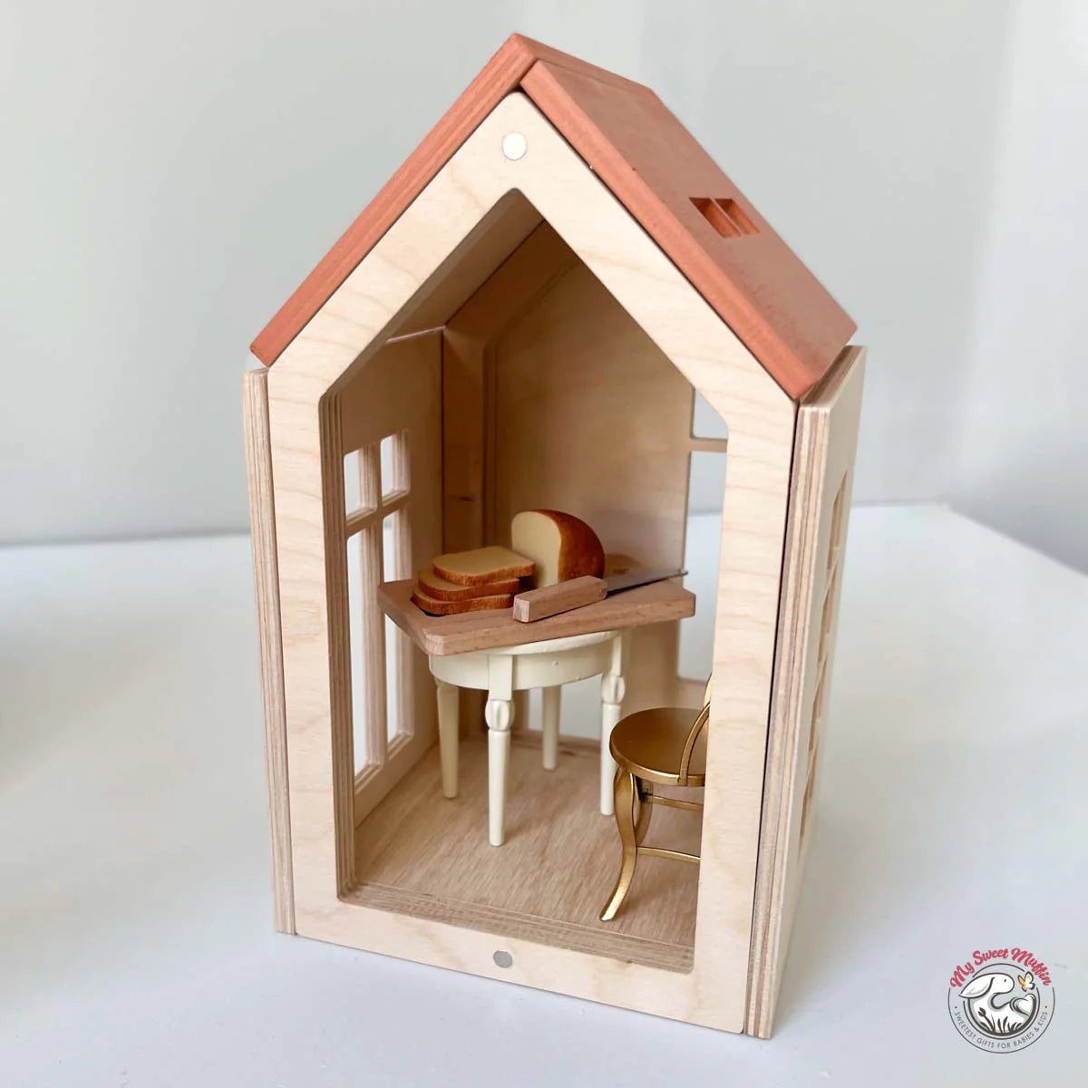 Magnetic Wooden Doll House, Medium