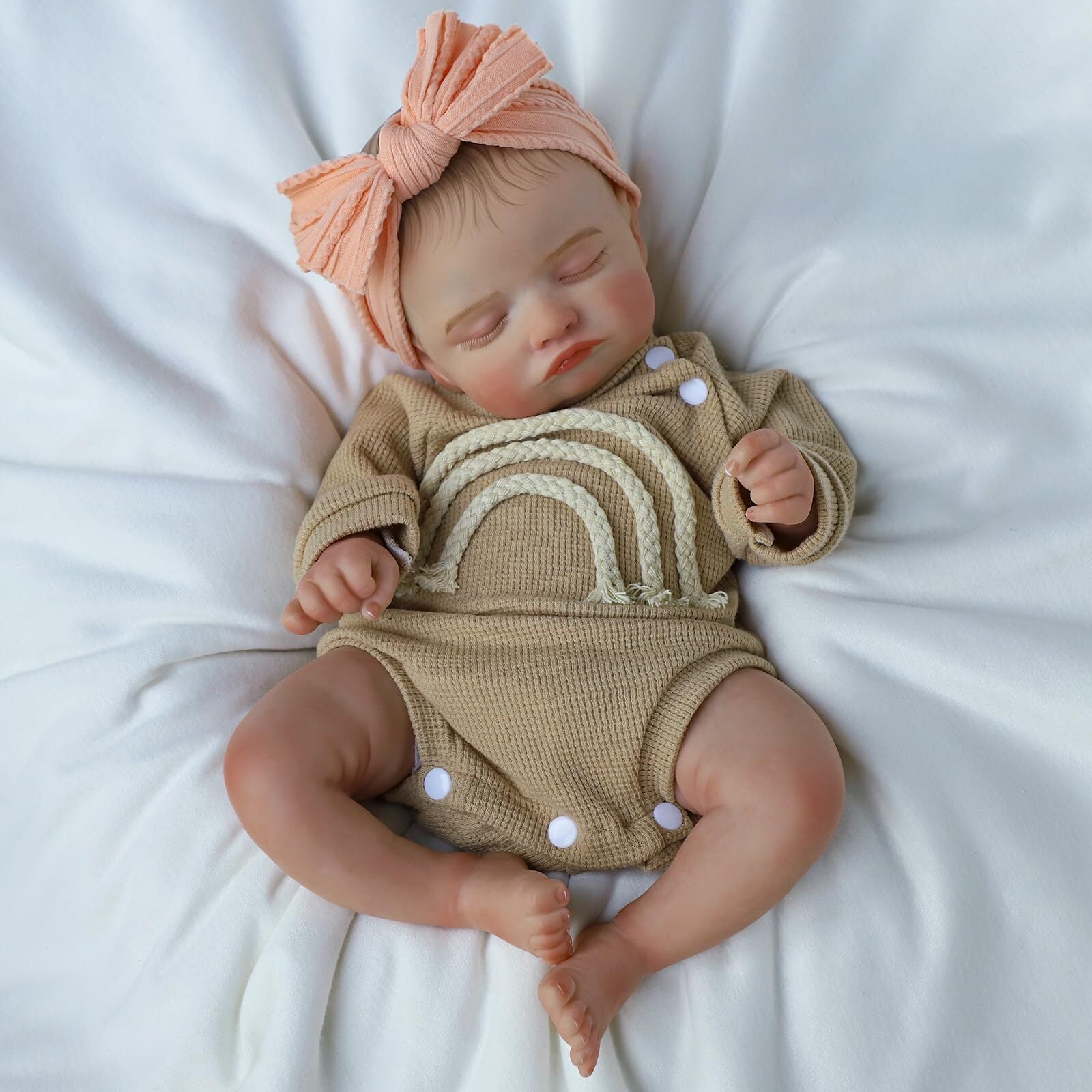 KSBD Lifelike Reborn Baby Dolls-20 Inch Sleeping Realistic Newborn Baby Dolls