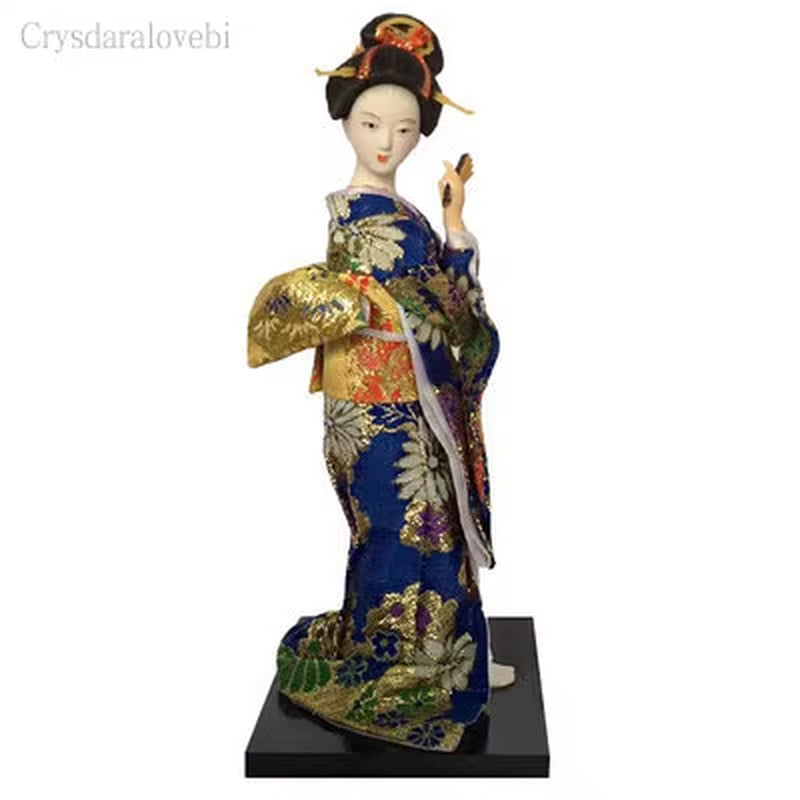 25Cm Statuette Ethnic Japanese Geisha Dolls Kimono Dolls Belle Girl Lady Collection Home Decoration Miniature Figurines