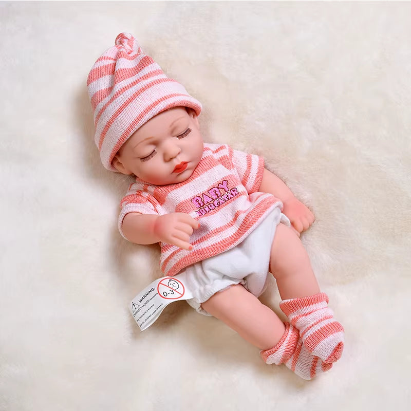 30Cm Reborn Baby Dolls Realistic Dolls Toys Girl Real Lifelike Baby Dolls Reborn Full Body Silicone Baby Doll Christmas Gifts
