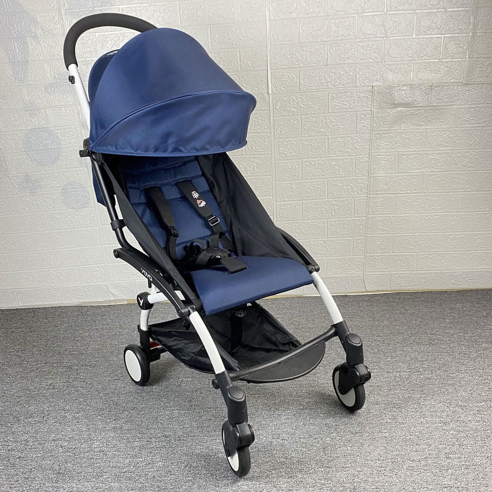 175 Degrees Stroller Hood & Mattress for  Yoyo2 Yoya Baby Stroller Accessories with Back Zipper Pocket Cushion for Yoyo
