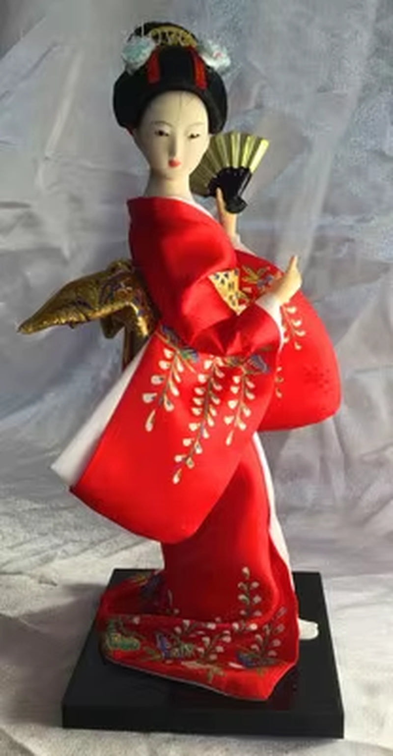 25Cm Statuette Ethnic Japanese Geisha Dolls Kimono Dolls Belle Girl Lady Collection Home Decoration Miniature Figurines