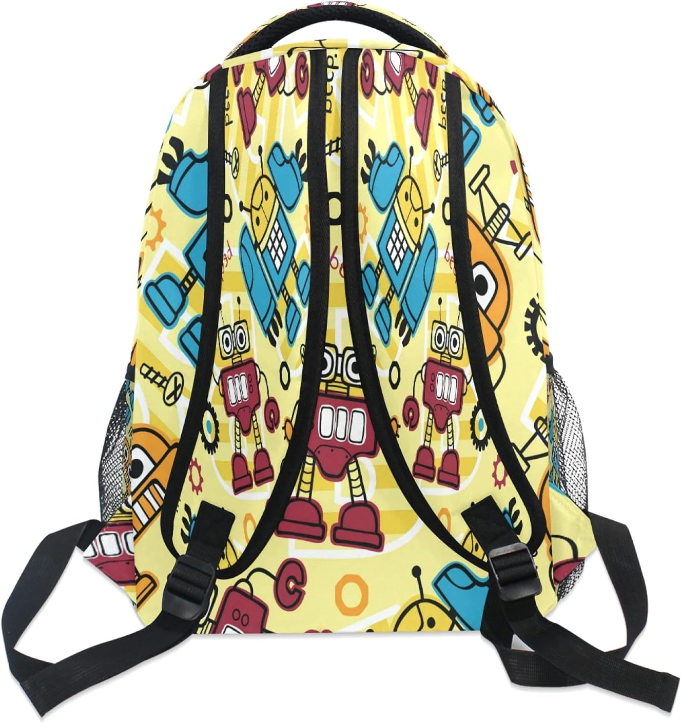 Backpack for Boys Girls, Cartoon Robots Backpacks School Bookbag for Preschool, Kindergarten, Elementary with Adjustable Padded Straps
